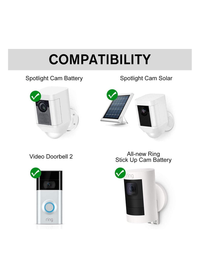 Anmi Ring Battery Charger, Dual Port Charging Station for Ring Spotlight Cam Battery, Ring Video Doorbell 2 & Ring Stick Up Cam Battery (Ring Batteries NOT Included) - Image 2