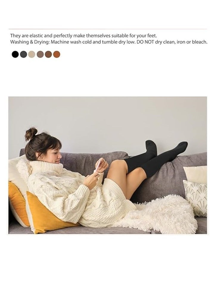 RATSAW Warm Socks for Women Knee High Thermal Boot Socks for Winter Running Hiking Gifts Thick Socks for Cold Weather  - Image 5