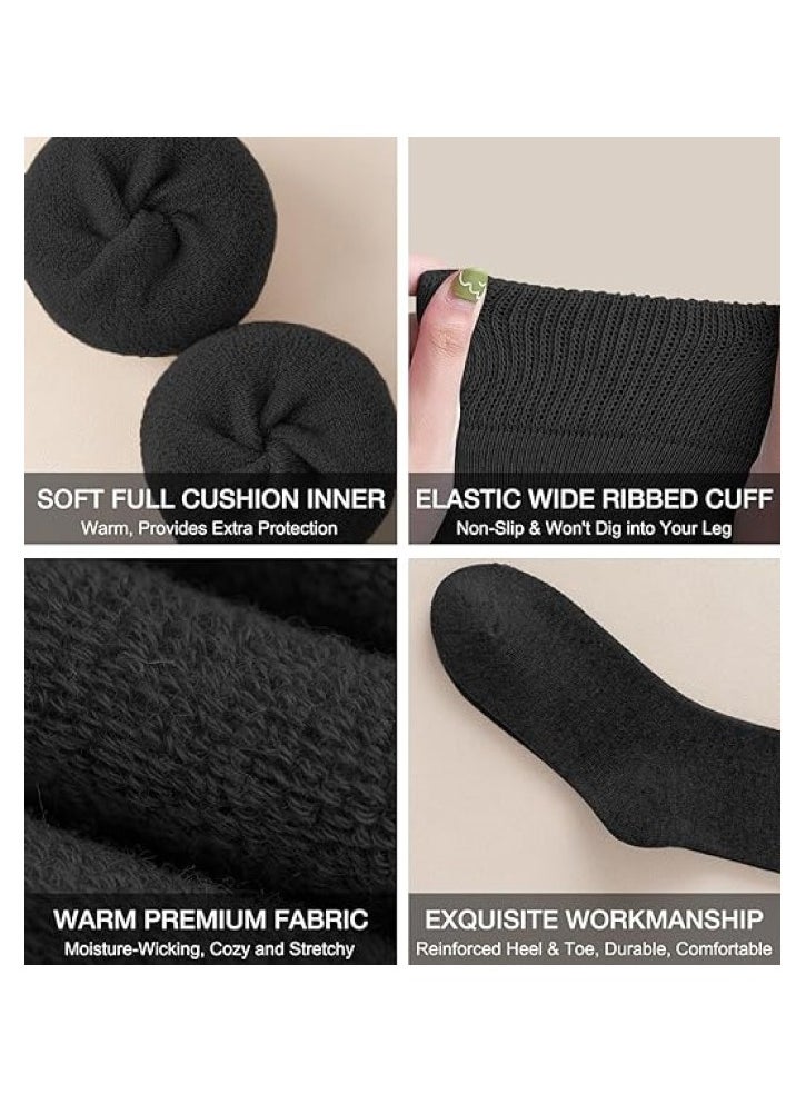 RATSAW Warm Socks for Women Knee High Thermal Boot Socks for Winter Running Hiking Gifts Thick Socks for Cold Weather  - Image 3
