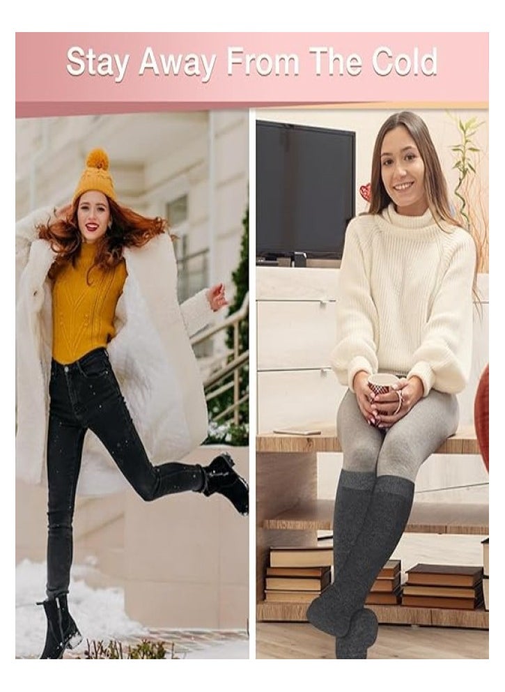RATSAW Warm Socks for Women Knee High Thermal Boot Socks for Winter Running Hiking Gifts Thick Socks for Cold Weather  - Image 2