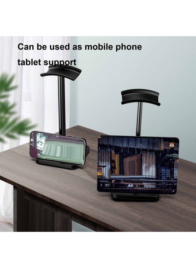 BURAQ Desktop Headphone Holder Cell Phone Tablet Stand(White)  - Image 3