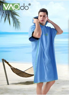 VAOdo Beach Bathrobe Thickened Soft Material Quickly Absorbs Moisture Suitable for Men and Women Swimming Pool Beach Bathroom  - Image 5