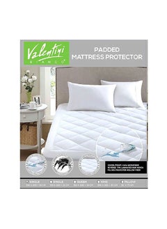 Valentini Classic Twin Hypoallergenic Padded Mattress Cover White 30 x 6 x 25 cm VL MP120X200 