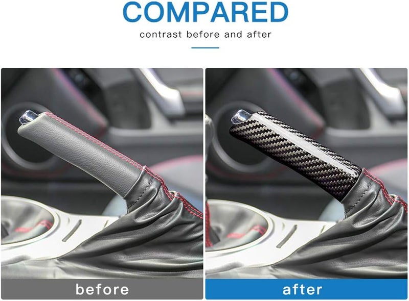 AIRSPEED Carbon Fiber Handbrake Cover for Subaru BRZ and Toyota 86 - Image 3