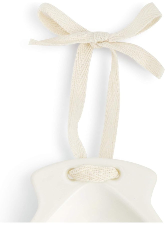 DEMDACO Bless This Baby Girl Glossy White 5 x 4 Ceramic Stoneware Baptism Bowl - Image 2