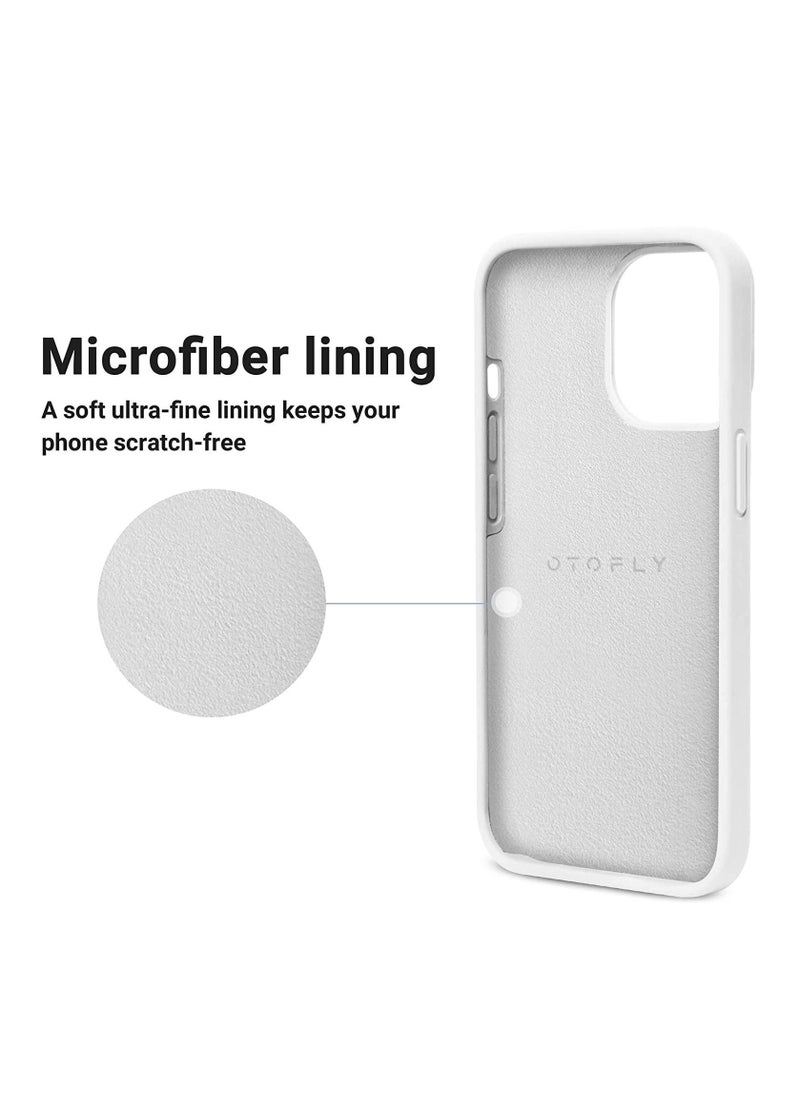 حافظة آيفون 14 برو ماكس، حافظة هاتف رفيعة مصنوعة من السيليكون مقاومة للصدمات لآيفون 14 برو ماكس 6.7 بوصة (بيضاء) - Image 3