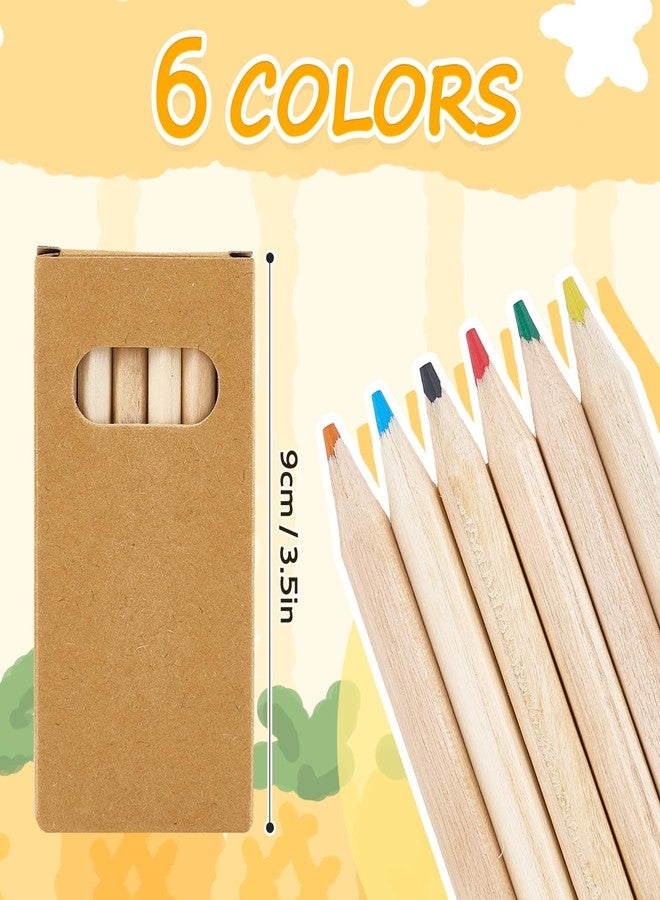 Sdfvsdg 24 Packs Mini Colored Pencils Bulk 3.5'' Coloring Drawing Pencil Coloring Drawing Bulk for Student Teacher Valentine 100th Day of School Painting Birthday Party - Image 2