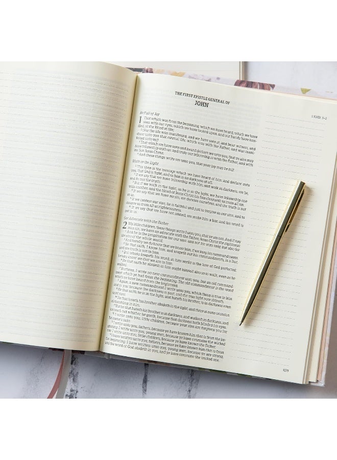 KJV Notetaking Bible, Large Print Hosanna Revival Edition, Blush Cloth Over Board - Image 5