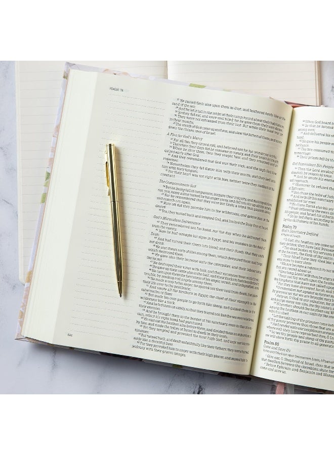 KJV Notetaking Bible, Large Print Hosanna Revival Edition, Blush Cloth Over Board - Image 3