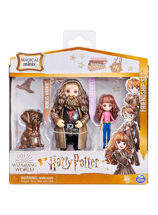 Wizarding World Harry Potter, Magical Minis Hermione and Rubeus Hagrid Friendship Set with Creature, Kids Toys for Ages 5 and up - Image 5