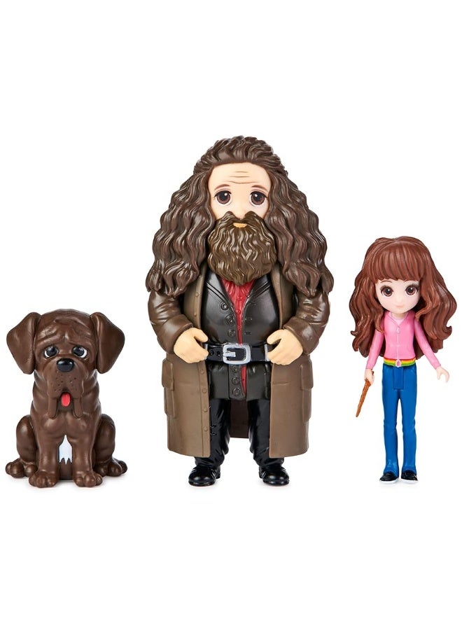 Wizarding World Harry Potter, Magical Minis Hermione and Rubeus Hagrid Friendship Set with Creature, Kids Toys for Ages 5 and up - Image 4