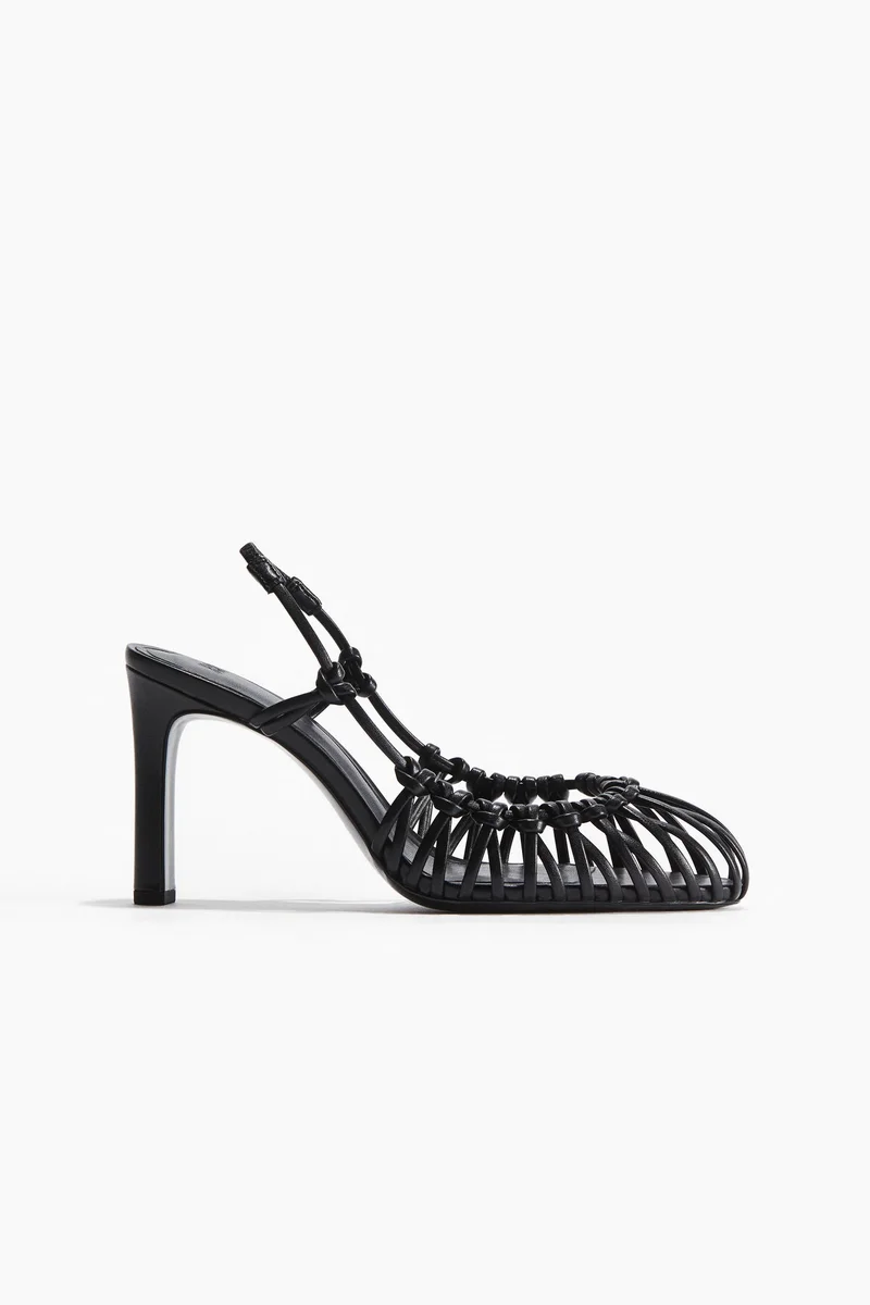 H&M Knotted heeled slingbacks