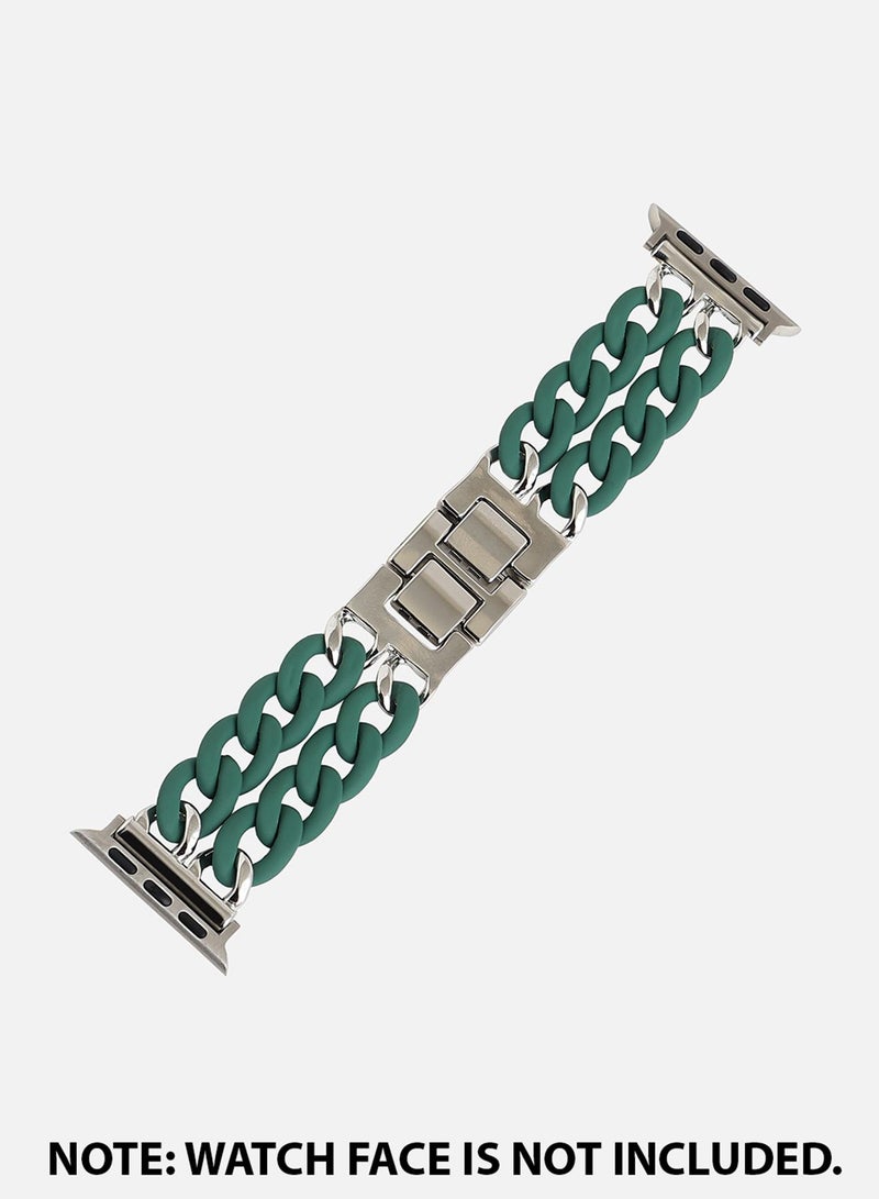 Haute Sauce Solid Casual Chain Strap Alloy Apple Watch Strap For Women | 42mm/44mm/45mm - Image 4