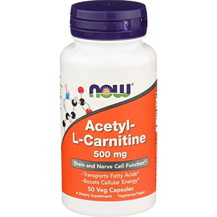 Now Foods Acetyl Lcarn 500mg Capsules, 50 CT - Image 1