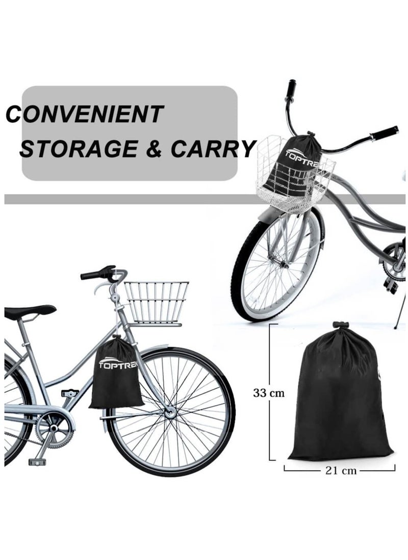 Excefore - Waterproof Bike Cover, Large Bike Cover For 2 Bikes, 210x9 5x110cm 210T Bike Covers For Outside Storage, Outdoor Waterproof Bicycle Cover, Anti UV Rain Bike Covers With Storage Bag For Mountain E-bike - Image 1
