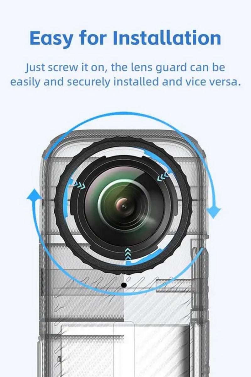 "مرآة بلاستيكية واقية لـ Insta360 X4 - واقي عدادة مضاد للخدوش - إكسسوارات كاميرا Insta360 X4 - غطاء واقي متين وشفاف" - Image 4