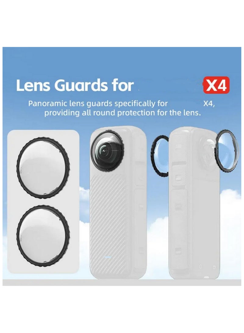 "مرآة بلاستيكية واقية لـ Insta360 X4 - واقي عدادة مضاد للخدوش - إكسسوارات كاميرا Insta360 X4 - غطاء واقي متين وشفاف" - Image 3