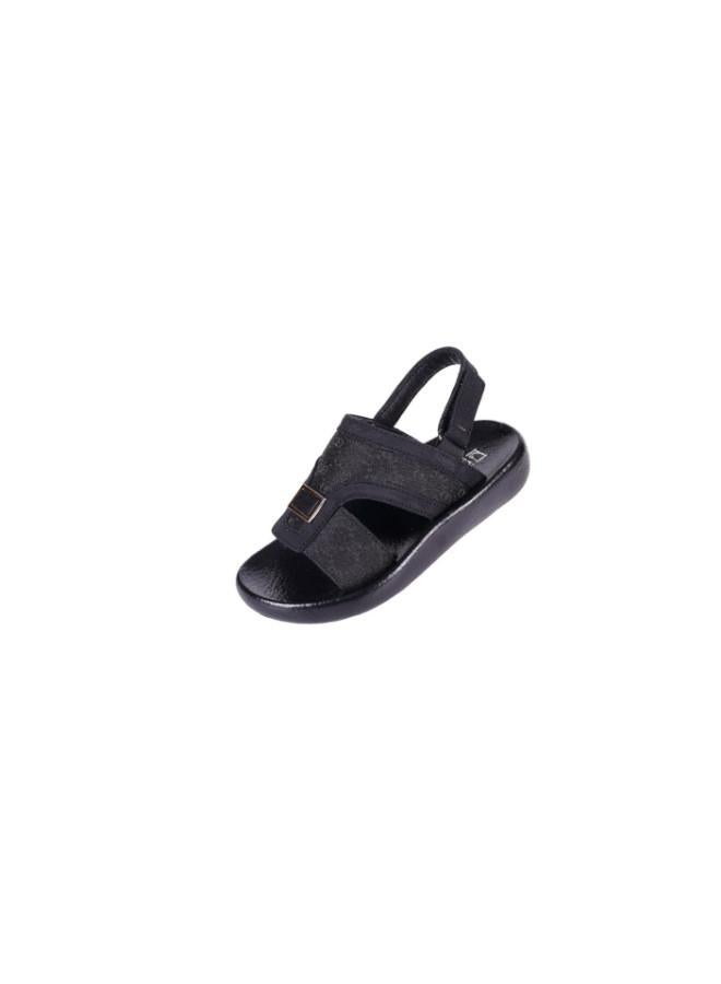 barjeel uno 008-3576 Barjeel Uno Boys Arabic Sandals B-63102 Black - Image 1