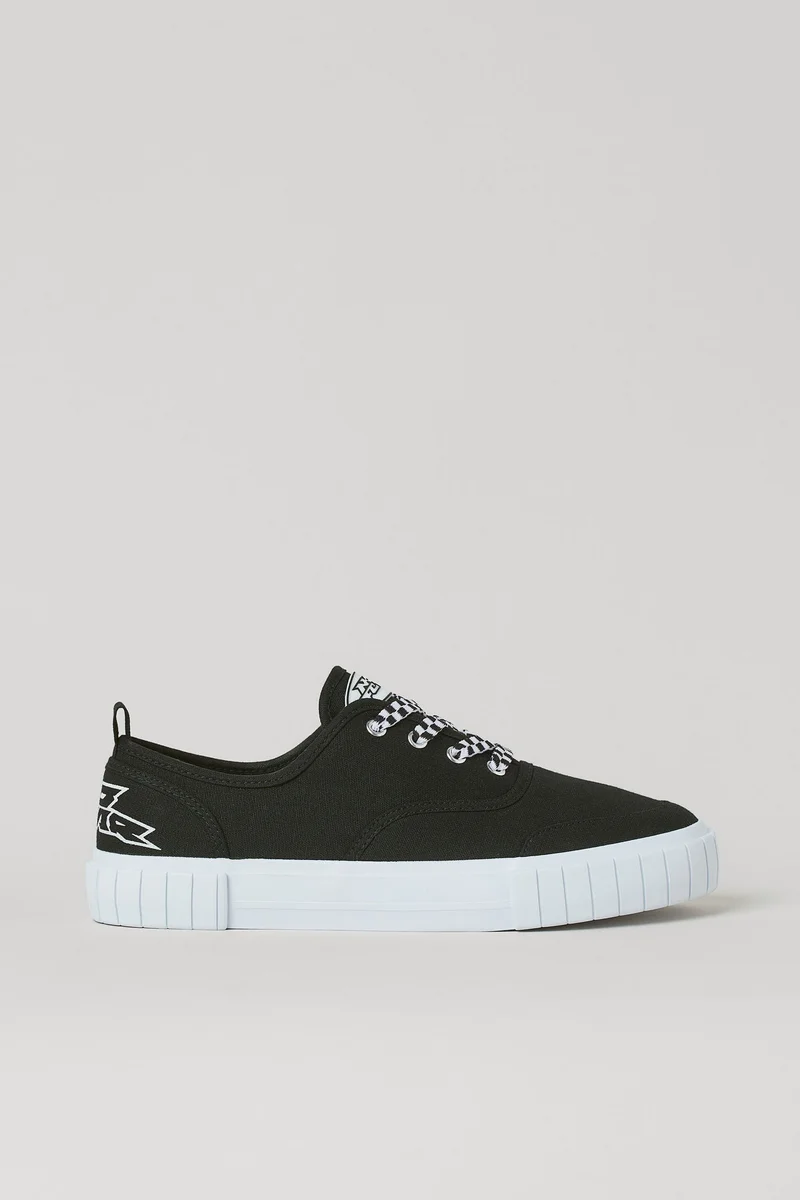 H&M Low profile canvas trainers