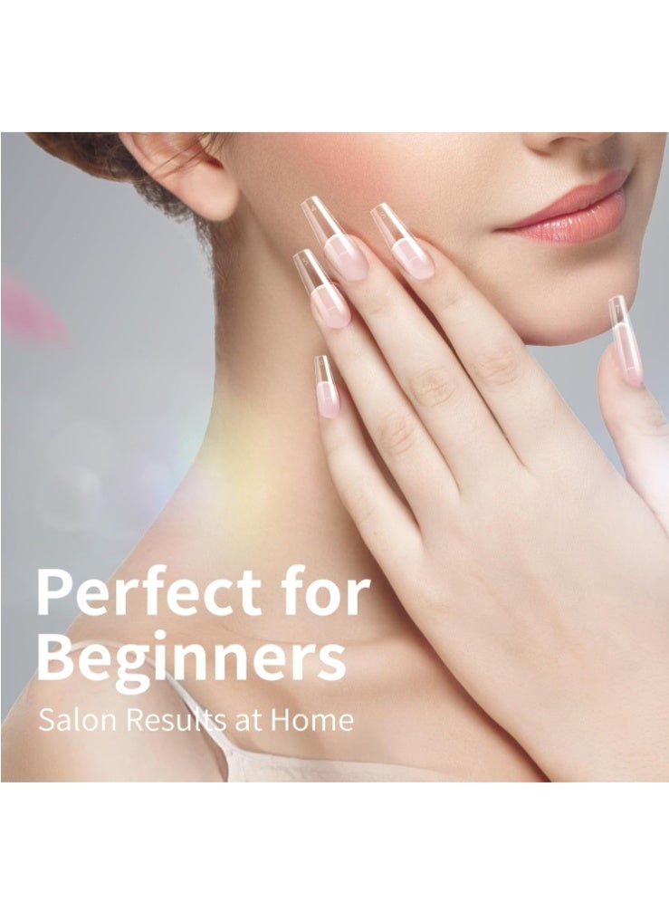 100 جهاز كمبيوتر شخصي شفاف ماتي نصيحة الأظافر ، نصيحة نصف قصيرة ، نصيحة الأظافر الطويلة ، نصيحة الأظافر الكاذبة ، نصيحة هلام ناعمة ، سهلة الاستخدام منتج تحسين الأظافر ، والتي يمكن استخدامها لكل من التطبيق الكامل والنصف (01 #) - Image 2