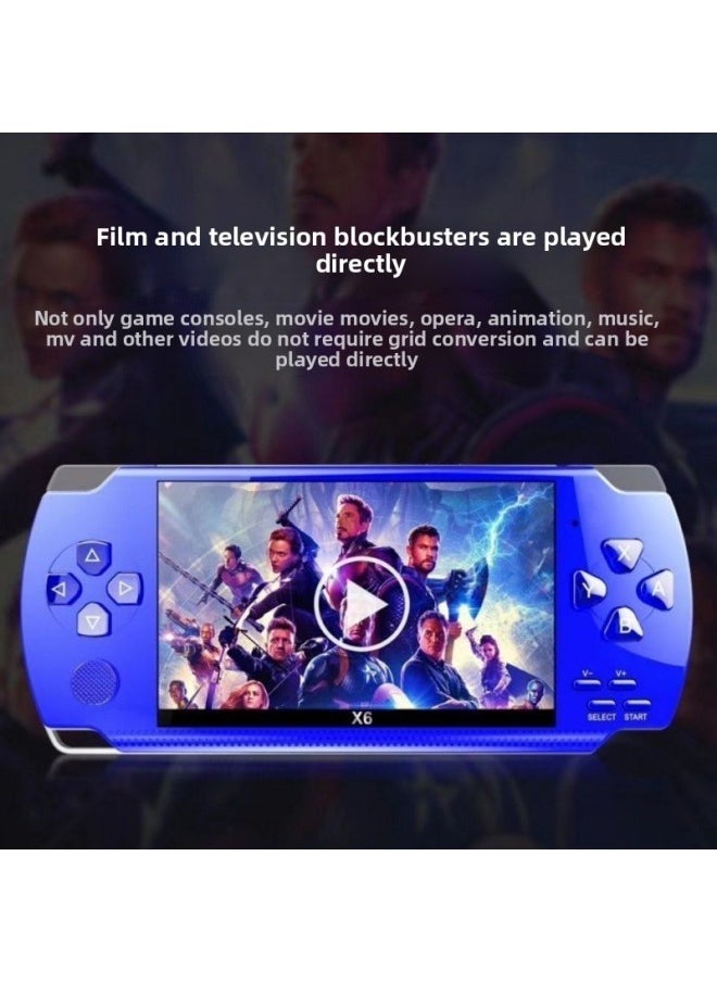 Generic - Pocket P Game Console MP5 MP3 MP4 Music Player E-book Reader Video Player-Body Color:4.3inch Black 4gb1000 Game-Memory Capacity:Default - Image 1