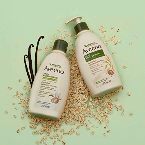 Aveeno كريم الجسم بالزبادي المرطب اليومي من أفينو بالفانيليا 300 مل عبوة واحدة برائحة الشوفان بالفانيليا - Image 4