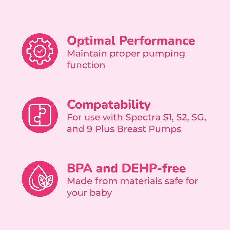 Spectra سبكترا - بديل صمام البطريق لمضخة حليب الثدي (عبوة من 2) - يناسب دروع وحواف الثدي الصغيرة والمتوسطة والكبيرة أو الكبيرة جداً - Image 4