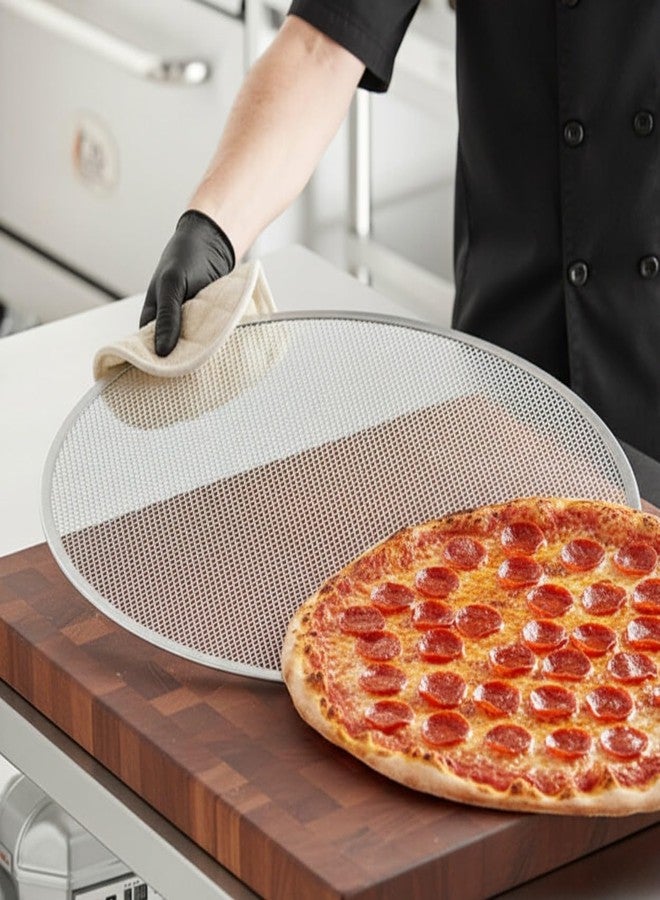 TrueCraftware- 22" Aluminum Pizza Baking Screen Seamless Rim Set of 2- Bakeware Pizza Screen Round Pizza Pan Pizza Tray Round Baking Tray for Home Kitchen Pizzeria & Restaurants - Image 3