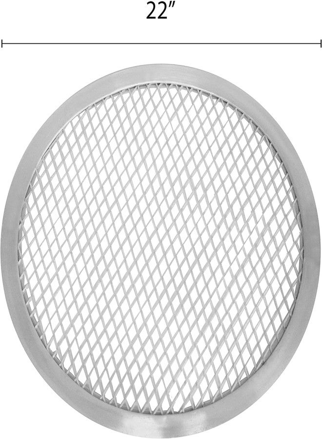 TrueCraftware- 22" Aluminum Pizza Baking Screen Seamless Rim Set of 2- Bakeware Pizza Screen Round Pizza Pan Pizza Tray Round Baking Tray for Home Kitchen Pizzeria & Restaurants - Image 4