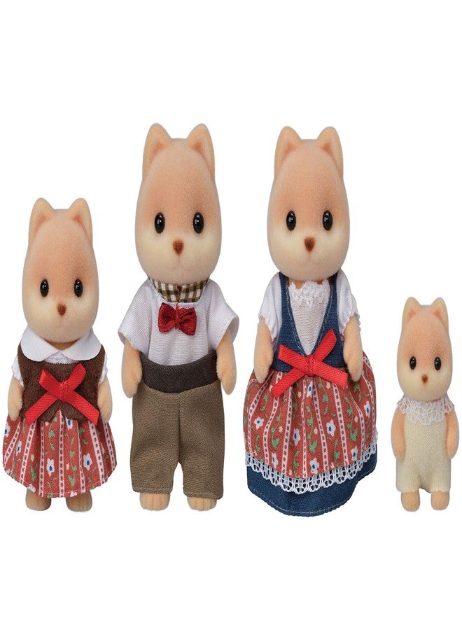 Epoch Sylvanian Families Epoch Doll (Caramel Dog Family) FS-35 ST Mark Certified, for Ages 3 and Up, Toy, Dollhouse Sylvanian Families, Epoch, Inc - Image 1