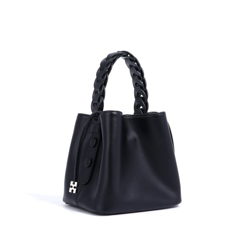 Woven Bucket Bag Bucket Bag Women'S High-End Sense Clutch Bag Handbag Women'S Mini Niche Vegetable Basket Bag - Image 1