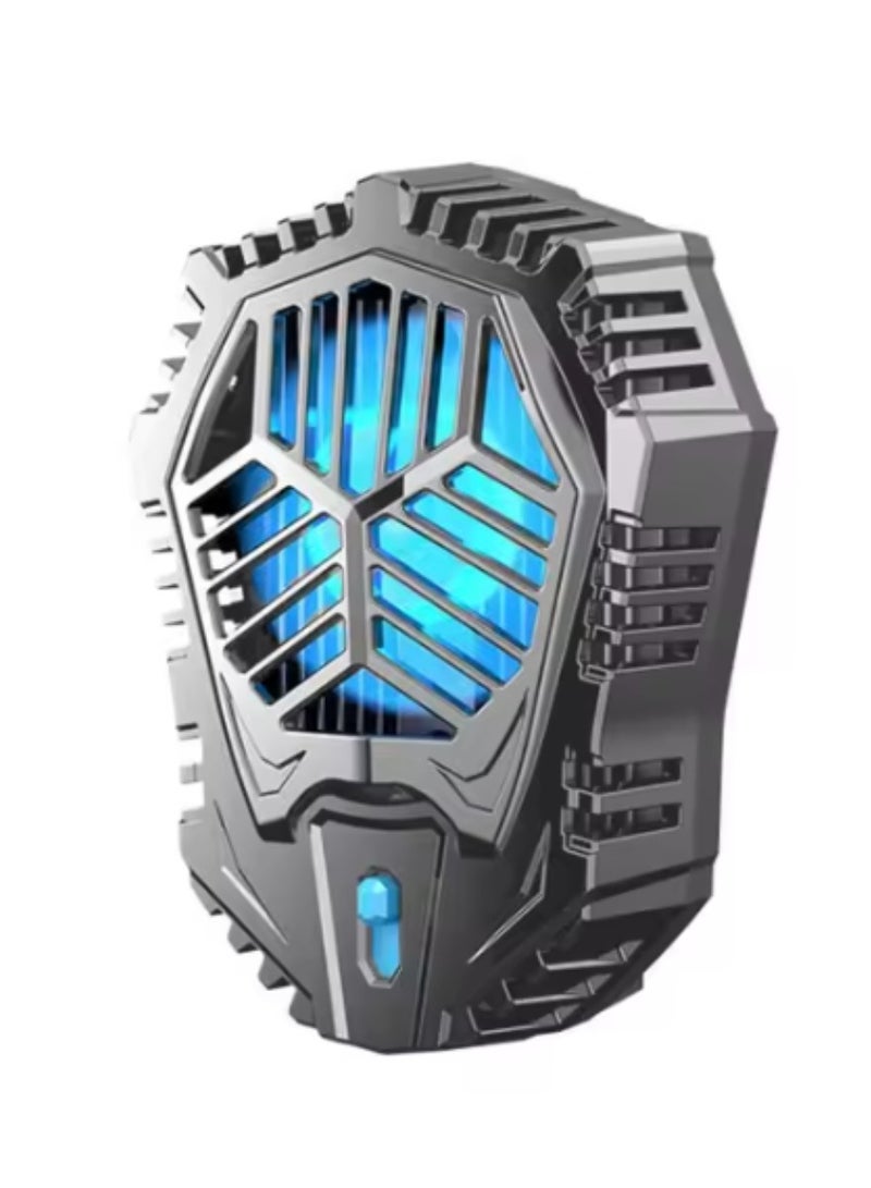 DIGI CORE AL07 Mobile Phone Cooling Fan Dual Gears Two Speed Modes Game Phone Cooler Silent Radiator LED Lights Adjustable Portable Heat Sink Semiconductor USB Phone Radiator For All Smartphones Radiator Cooler  - Image 1