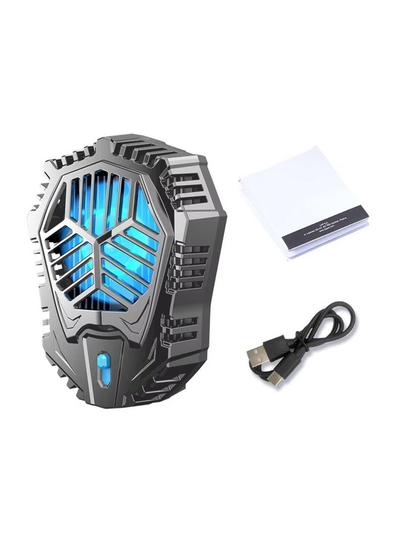 DIGI CORE AL07 Mobile Phone Cooling Fan Dual Gears Two Speed Modes Game Phone Cooler Silent Radiator LED Lights Adjustable Portable Heat Sink Semiconductor USB Phone Radiator For All Smartphones Radiator Cooler  - Image 5
