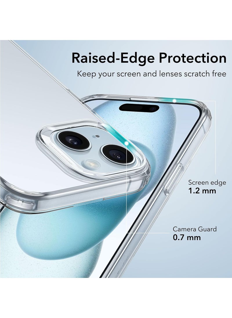 glassology iPhone 15 Plus Shockproof Anti Yellowing Crystal Clear Protection Bumper Case Cover for iPhone 15 Plus (Transparent)  - Image 5