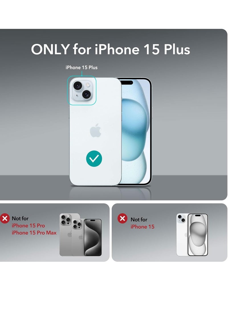 glassology iPhone 15 Plus Shockproof Anti Yellowing Crystal Clear Protection Bumper Case Cover for iPhone 15 Plus (Transparent)  - Image 2