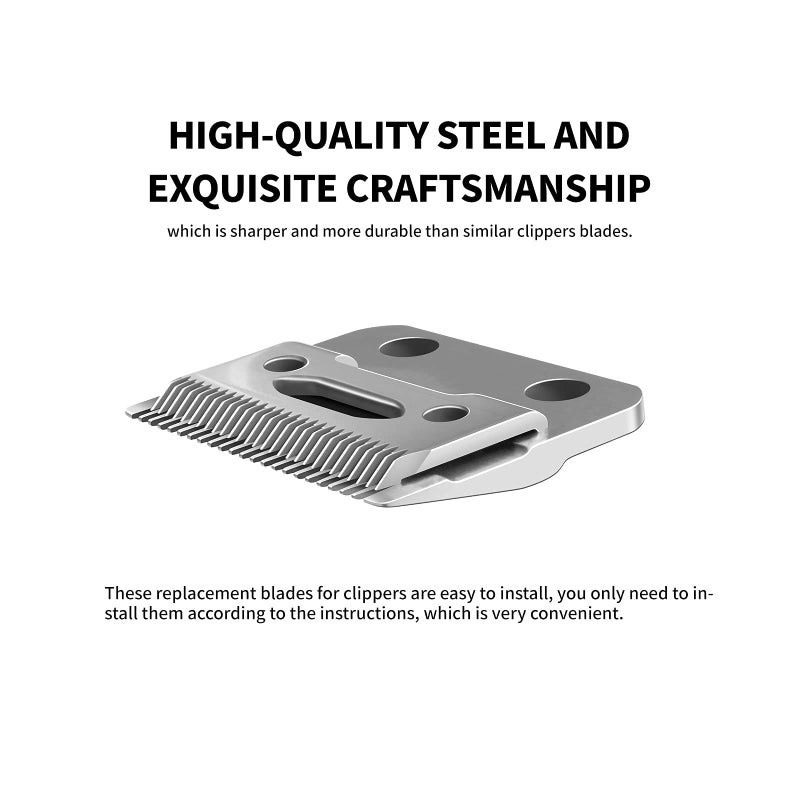 KBDS Professional Replacement Clipper Blades,Precision 2 Holes Adjustable Hair Clipper Parts Blade for Wahl Clippers,Wahl 5-Star Senior, Magic Clip, Reflections Senior - Image 3