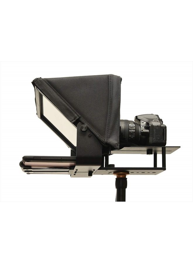 Glide Gear TMP100 Adjustable iPad/ Tablet/ Smartphone Teleprompter Beam Splitter 70/30 Glass w/ Carry Case No Plastic All Metal / No Assembly Required - Image 2