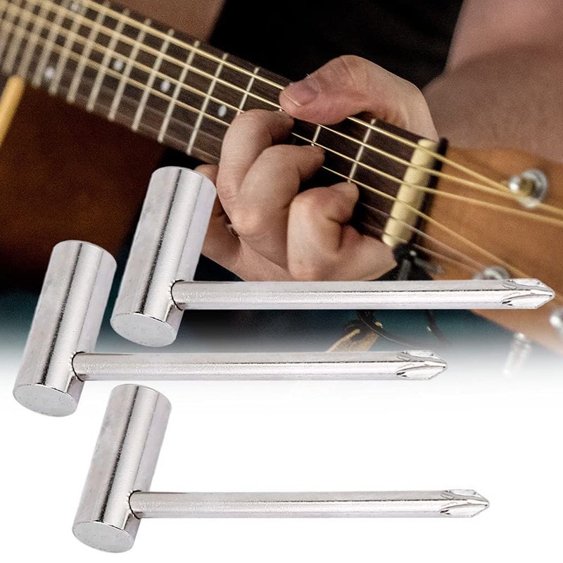 L Shape Guitar Truss Rod Wrench Adjustment Tool Silver 7MM 8MM 6.35MM - Image 5