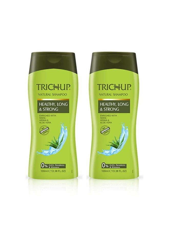 TRICHUP Pack of 2 - Trichup Herbal Shampoo - Healthy, Long & Strong - 100ml - Image 1