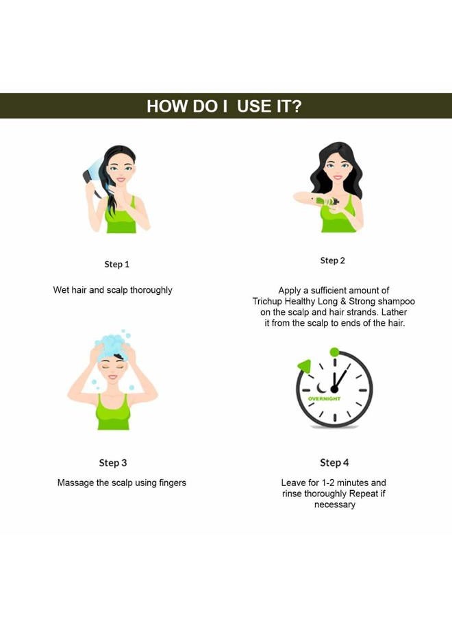 TRICHUP Pack of 2 - Trichup Herbal Shampoo - Healthy, Long & Strong - 100ml - Image 5