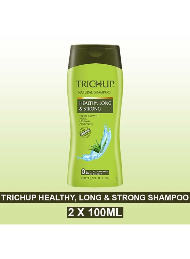 TRICHUP Pack of 2 - Trichup Herbal Shampoo - Healthy, Long & Strong - 100ml - Image 2