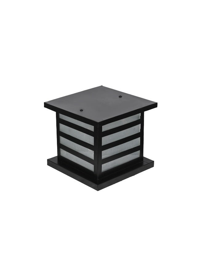 El Rawda Lighting Garden Lantern - 1 Light | Outdoor Wall Lantern Lighting - Black 25x25x22 cm - Image 1