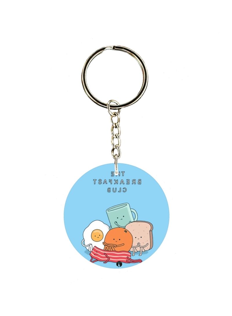 Cartoon Themed Single Sided Keychain