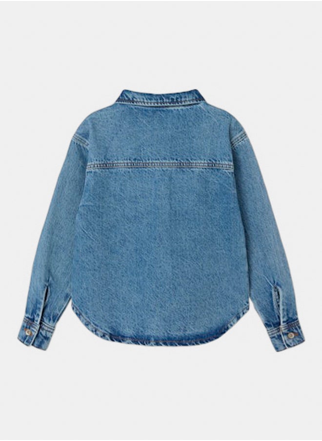 NAME IT name it Boys Milo Denim Shacket  - Image 2