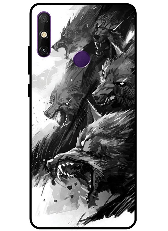 EYE CATCH Protective Case Cover For Huawei Enjoy 20E Wolf Multicolor  - Image 1