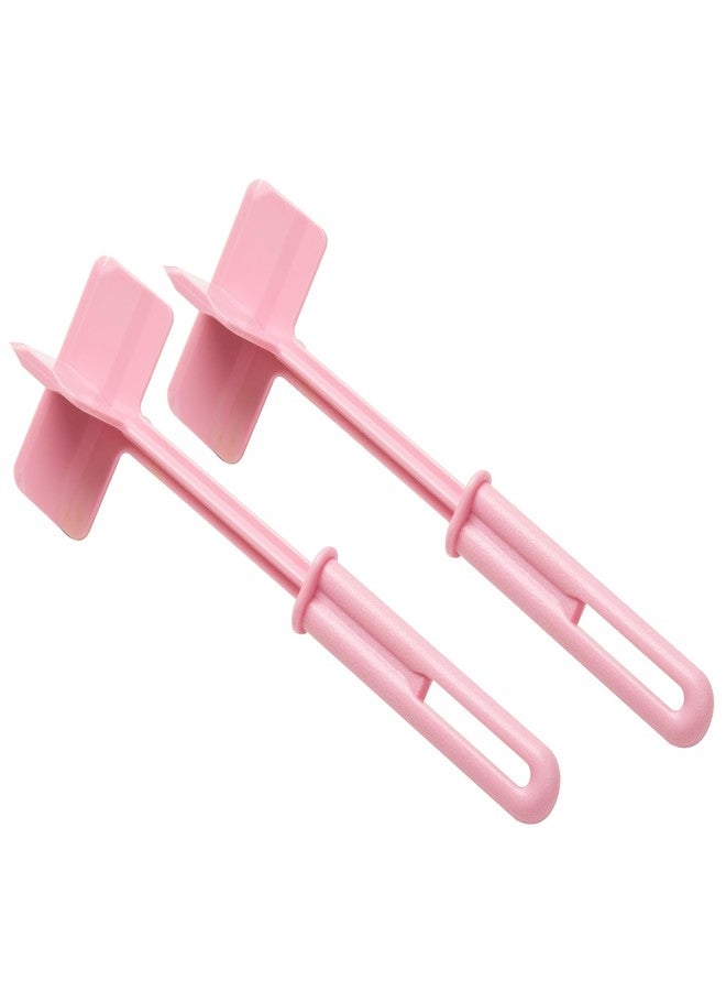 Mind Reader Meat Chopper Spatula, Heat Resistant Kitchen Tool for Mixing, Cutting, Mashing, Dicing Ground Beef, Avocado, Pack of 2, Nylon, Pink - Image 1