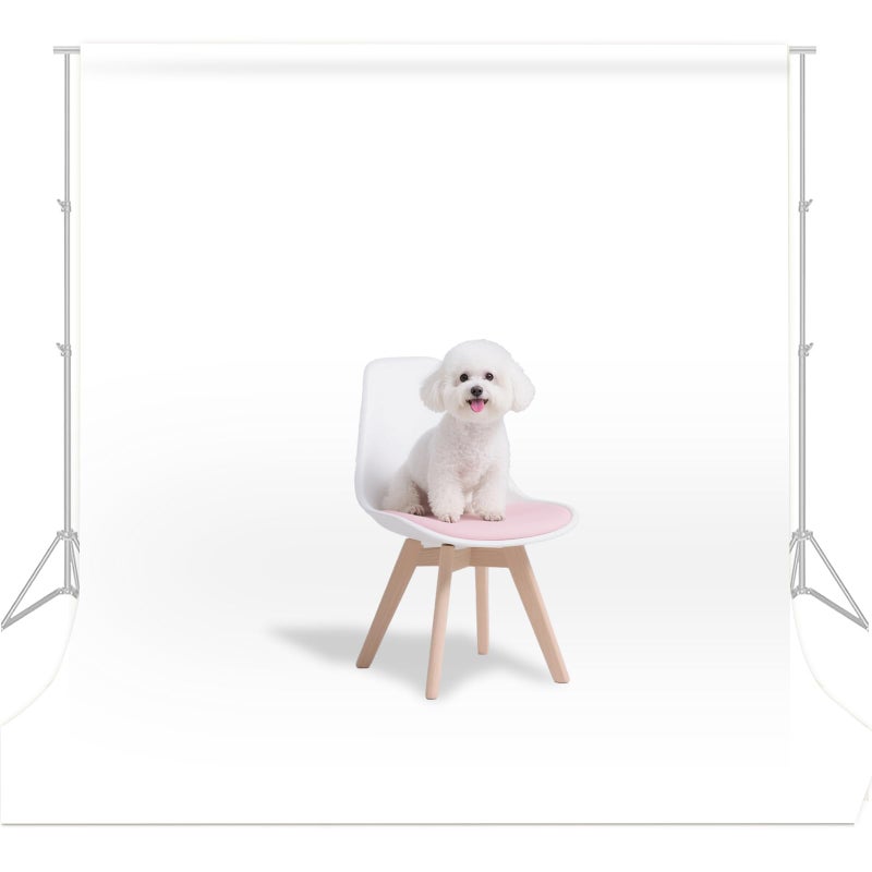 LYLYCTY White Photo Backdrop for Photoshoot, White Background for Portrait, Product Photography Fashion Shoot Festival Celebrations 5x7FT - Image 1