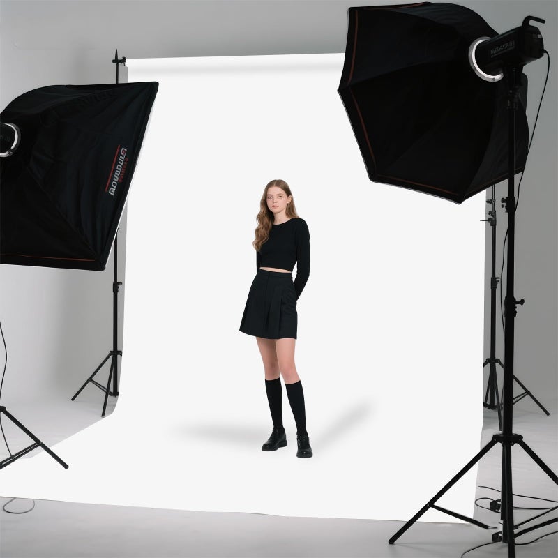 LYLYCTY White Photo Backdrop for Photoshoot, White Background for Portrait, Product Photography Fashion Shoot Festival Celebrations 5x7FT - Image 4