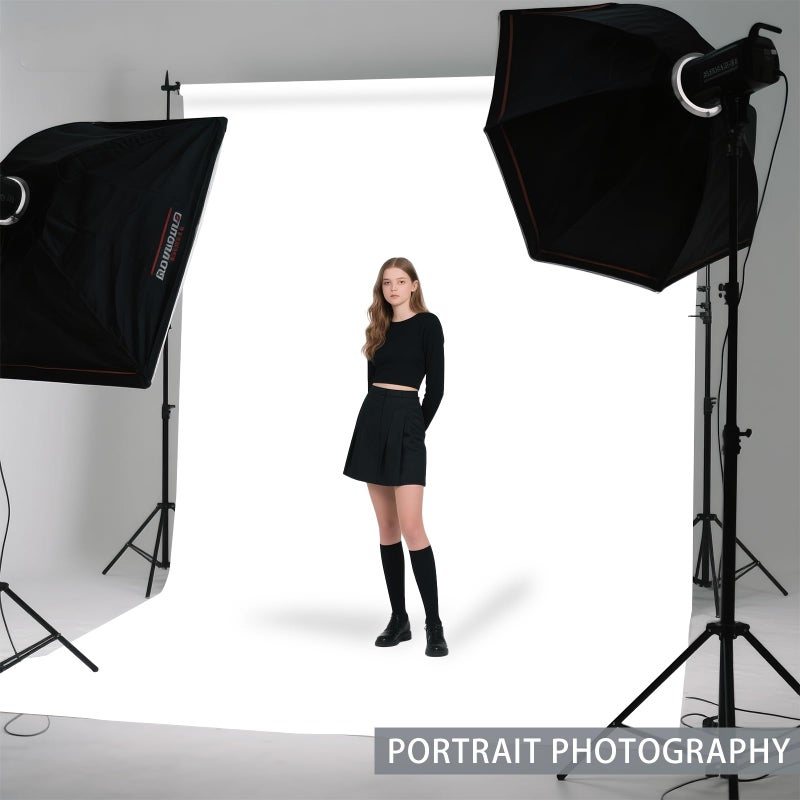 LYLYCTY White Photo Backdrop for Photoshoot, White Background for Portrait, Product Photography Fashion Shoot Festival Celebrations 5x7FT - Image 4
