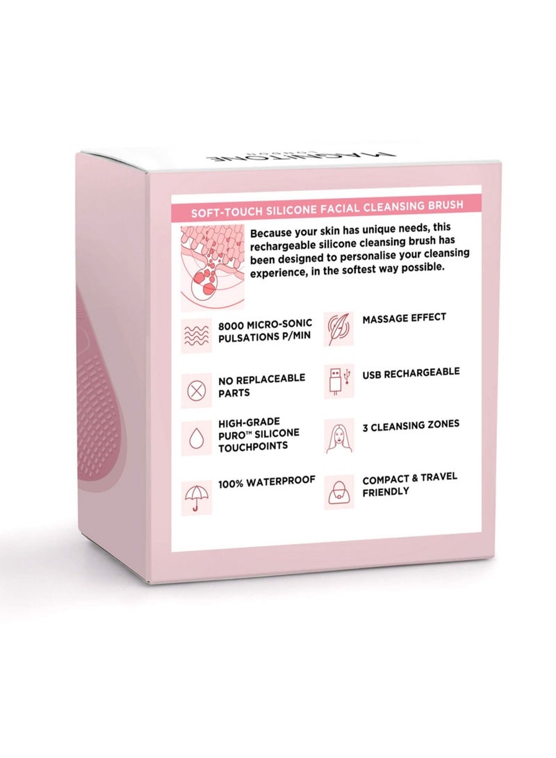 Magnitone London XOXO SoftTouch Silicone Cleansing Brush Pink - Image 3